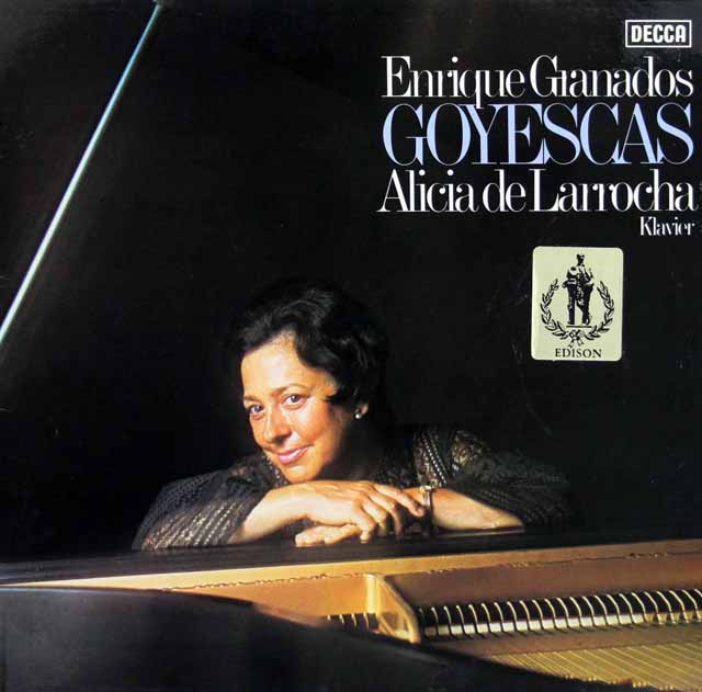 ラローチャのグラナドス/「ゴイェスカス」ほか　独DECCA　3797　LP レコード