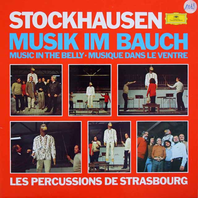 ストラスブール・パーカッション・グループのシュトックハウゼン/「十二宮」&「おなかの音楽」　★長岡鉄男の外盤A級セレクション第1巻75掲載盤　独DGG　3337　LP レコード