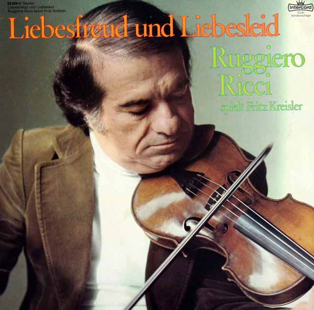 リッチ、コンタルスキーのクライスラー/ヴァイオリン作品集　独Intercord　3797　LP レコード