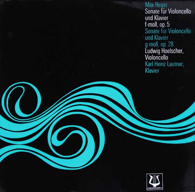 ヘルシャーのレーガー/チェロ・ソナタ 第1&2番　独CHRISTOPHORUS　3337　LP レコード