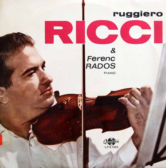リッチ、ラドスのE.ドホナーニ、R.シュトラウス/ヴァイオリンソナタ集　ハンガリーQualiton　3797　LP レコード
