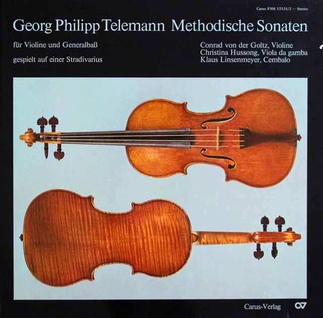 ゴルツ、フッソング、リンゼンマイヤーのテレマン/メソッド・ソナタ集　独Craus-Verlag Stuttgart（FSM）　3797　LP レコード