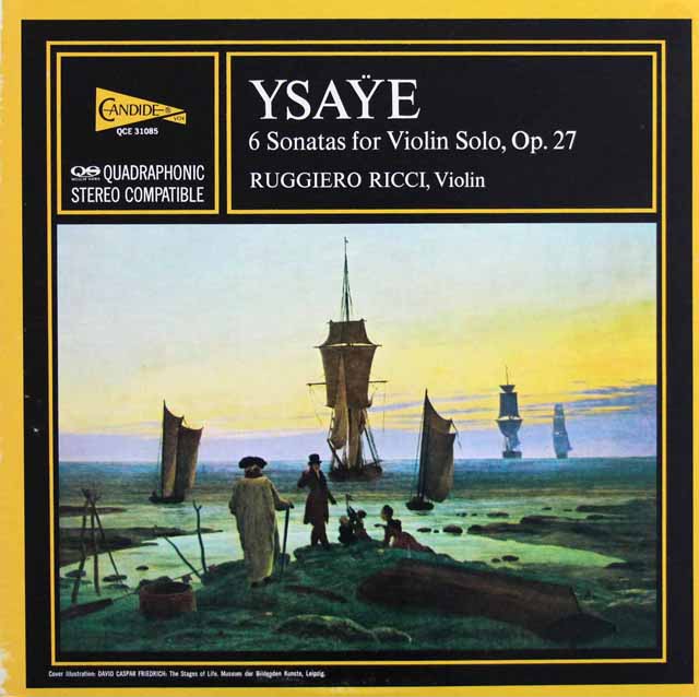 リッチのイザイ/6つの無伴奏ヴァイオリンソナタ　米CANDIDE　3797　LP レコード