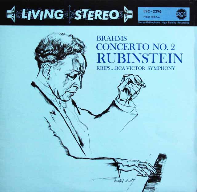 ルービンシュタインのブラームス/ピアノ協奏曲第2番　独RCA　3797　LP レコード
