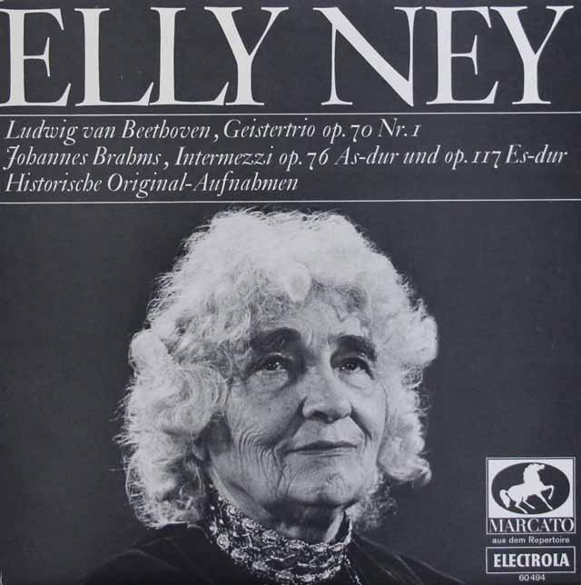 【10インチ盤】　ナイ、ヘルシャー、シュトループのベートーヴェン/ピアノ三重奏曲第5番「幽霊」ほか　独MARCATO（ELECTROLA）　3797　LP レコード