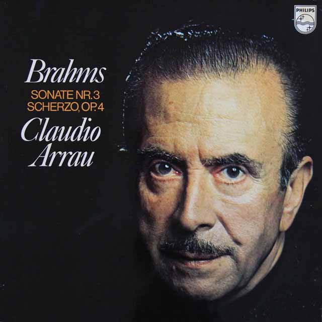 アラウのブラームス/ピアノソナタ第3番ほか　蘭PHILIPS　3797　LP レコード