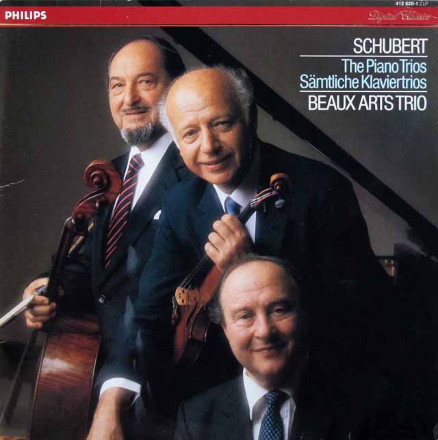 ボザール・トリオのシューベルト/ピアノ三重奏曲第1、2番ほか　蘭PHILIPS　3338　LP レコード