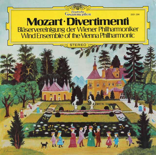 ウィーン・フィル管楽アンサンブルのモーツァルト/ディヴェルティメント　独DGG　3797　LP レコード