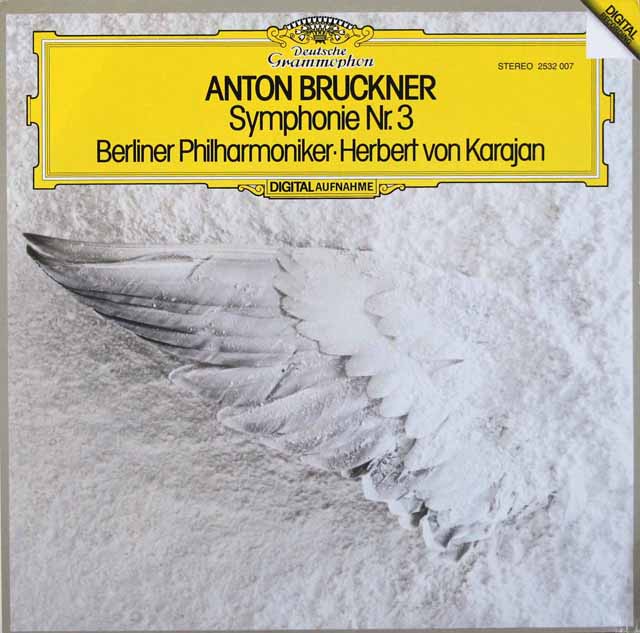カラヤンのブルックナー/交響曲第3番（1888/89版）　独DGG　3797　LP レコード