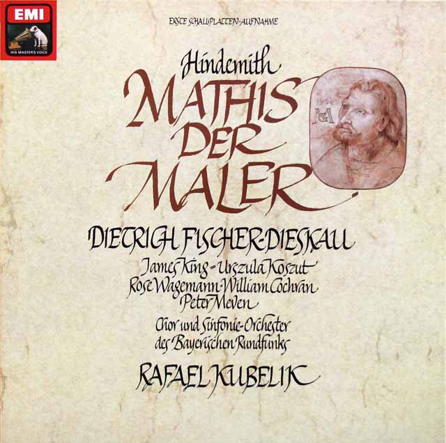 クーベリックのヒンデミット/歌劇「画家マティス」　独EMI　3338　LP レコード
