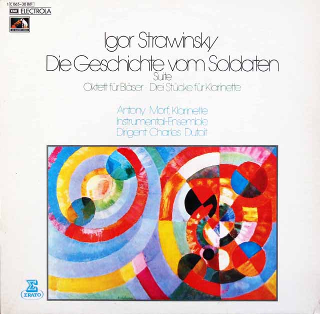 デュトワのストラヴィンスキー/「兵士の物語」ほか　独EMI　3797　LP レコード