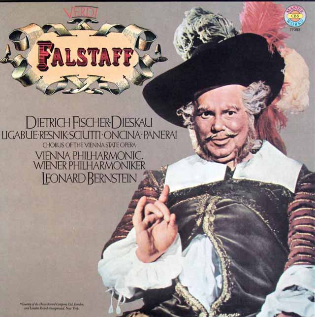 バーンスタインのヴェルディ/「ファルスタッフ」　独CBS　3796　LP レコード