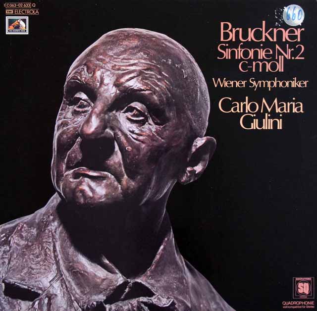 ジュリーニのブルックナー/交響曲第2番　独EMI　3796　LP レコード