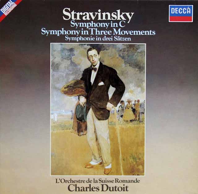 デュトワのストラヴィンスキー/交響曲ハ長調ほか　独DECCA　3796　LP レコード