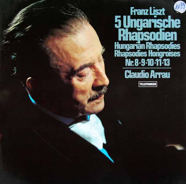 アラウのリスト/ハンガリー狂詩曲集　独TELEFUNKEN　3796　LP レコード