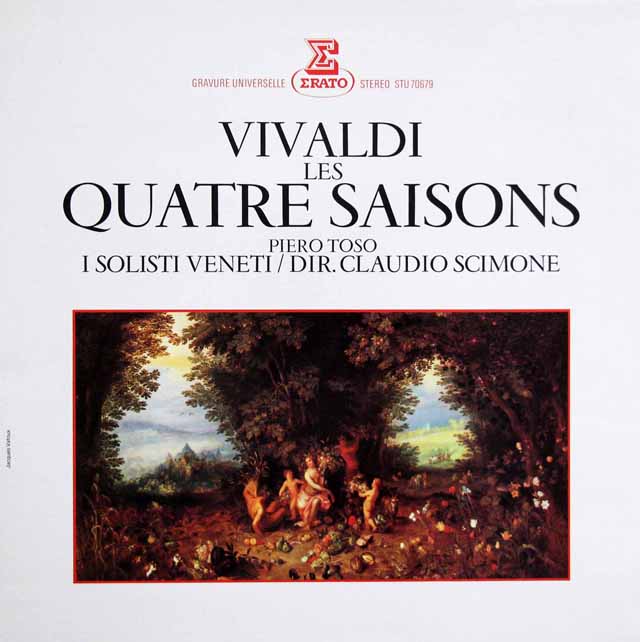 トーゾ、シモーネのヴィヴァルディ/「四季」　仏ERATO　3796　LP レコード