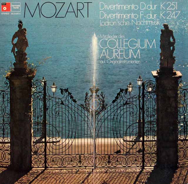 コレギウム・アウレウムのモーツァルト/ディヴェルティメント第10、11番　独BASF/HM　3340　LP レコード