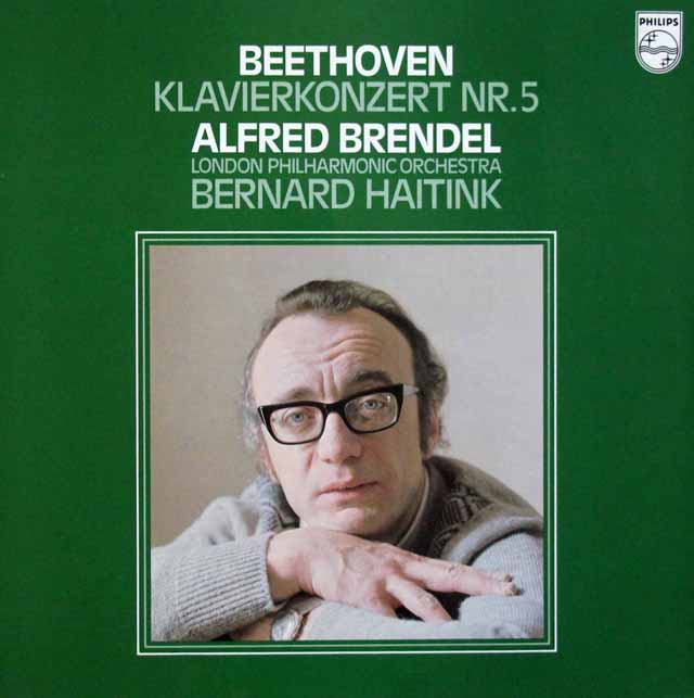 ブレンデル、ハイティンクのベートーヴェン/ピアノ協奏曲第5番「皇帝」　蘭PHILIPS　3340　LP レコード