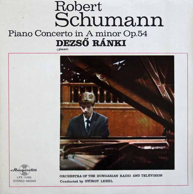ラーンキ、レヘルのシューマン/ピアノ協奏曲　ハンガリーHungaroton　3796　LP レコード