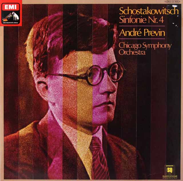 プレヴィンのショスタコーヴィチ/交響曲第4番　独EMI　3795　LP レコード