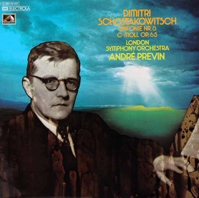 プレヴィンのショスタコーヴィチ/交響曲第8番　独EMI　3341　LP レコード