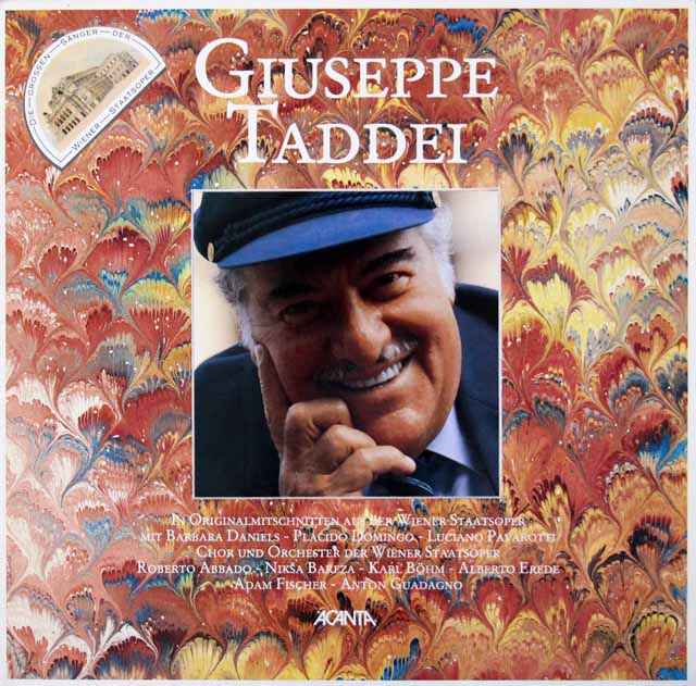 ウィーン国立歌劇場の偉大な歌手　タッデイのオペラ歌曲集（ベーム最後の録音あり）　独ACANTA　3795　LP レコード