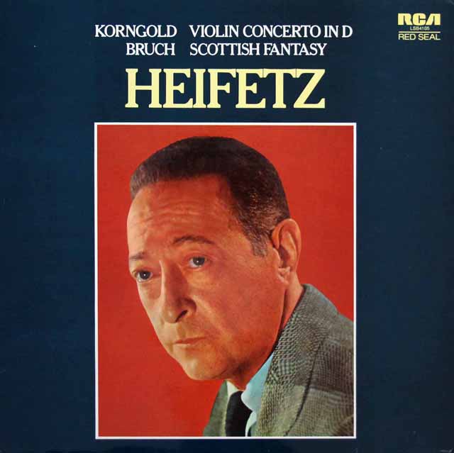 ハイフェッツのコルンゴルト/ヴァイオリン協奏曲ほか　独RCA　3341　LP レコード