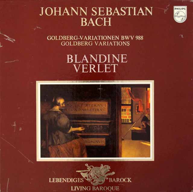 ヴェルレのバッハ/ゴルトベルク変奏曲　蘭PHILIPS　3341　LP レコード