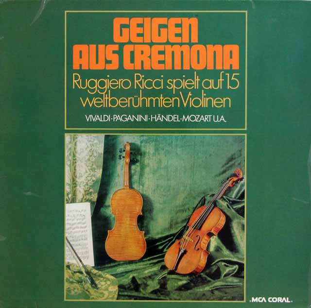 リッチの「クレモナの栄光」　独MCA CORAL　3795　LP レコード