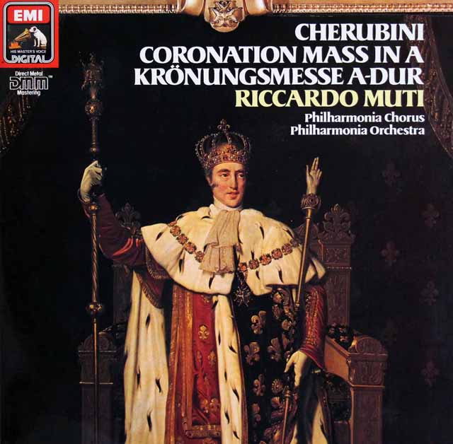 ムーティのケルビーニ/「シャルル10世の戴冠式のための荘厳ミサ曲」　独EMI　3795　LP レコード