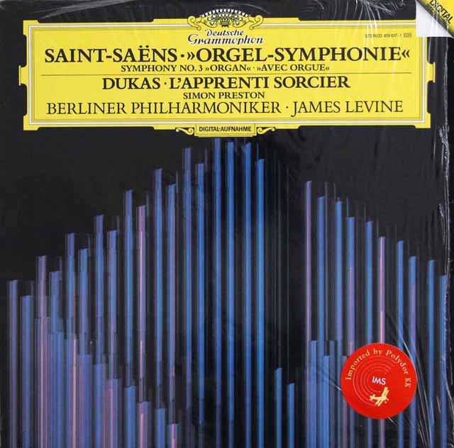 レヴァインのサン=サーンス/交響曲第3番「オルガンつき」　独DGG　3401　LP レコード