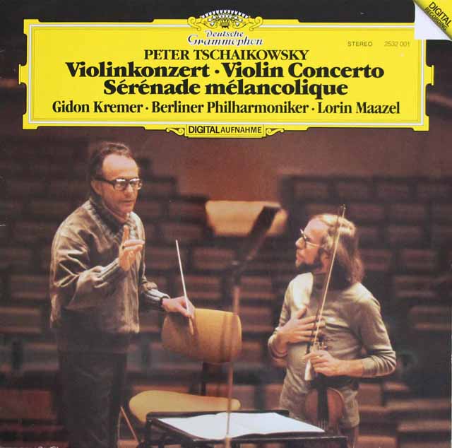クレーメル、マゼールのチャイコフスキー/ヴァイオリン協奏曲ほか　独DGG　3795　LP レコード