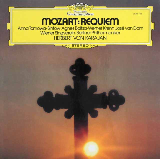 カラヤンのモーツァルト/「レクイエム」　 独DGG　3401　LP レコード