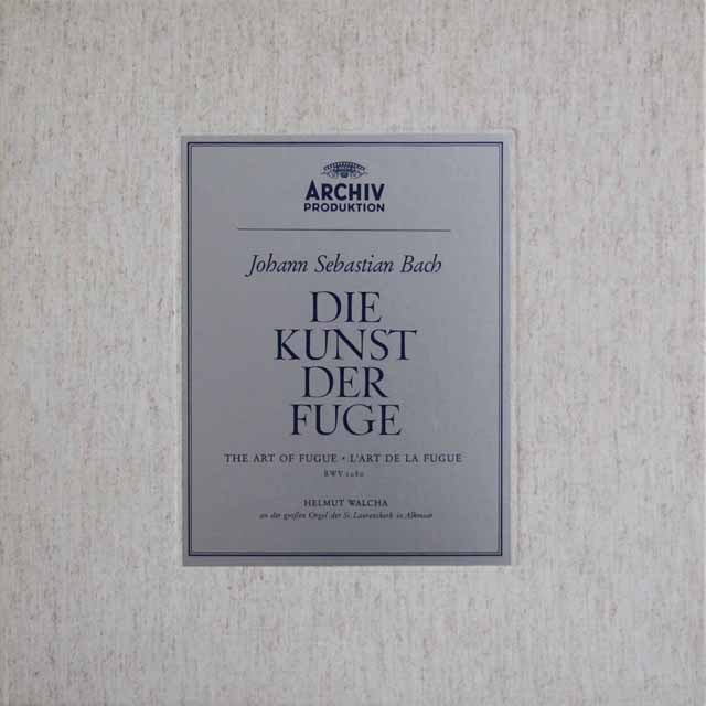 ヴァルヒャのバッハ/「フーガの技法」　独ARCHIV　3795　LP レコード