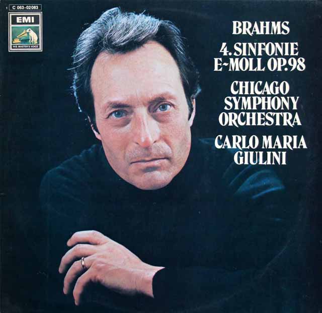 ジュリーニのブラームス/交響曲第4番　独EMI　3795　LP レコード