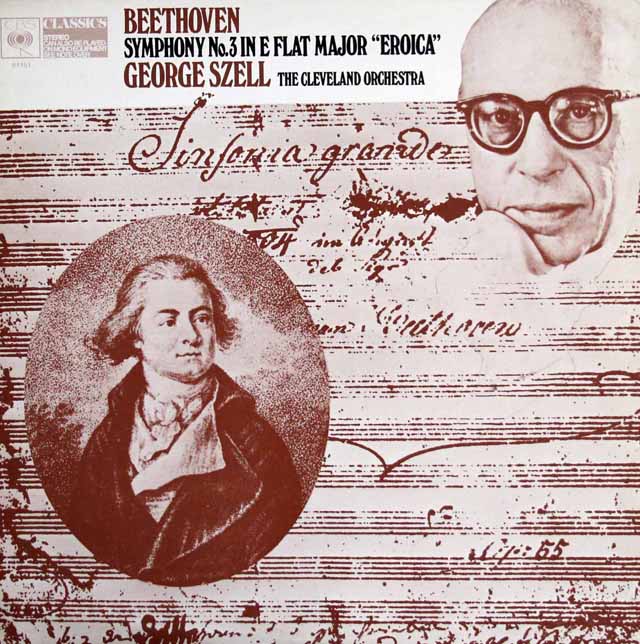 セルのベートーヴェン/交響曲第3番「英雄」　英CBS　3402　LP レコード