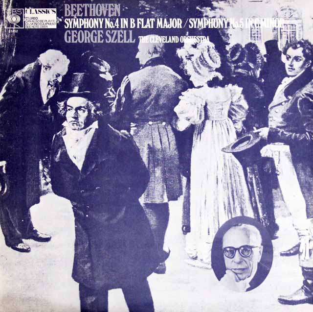 セルのベートーヴェン/交響曲第4番、第5番「運命」　英CBS　3402　LP レコード
