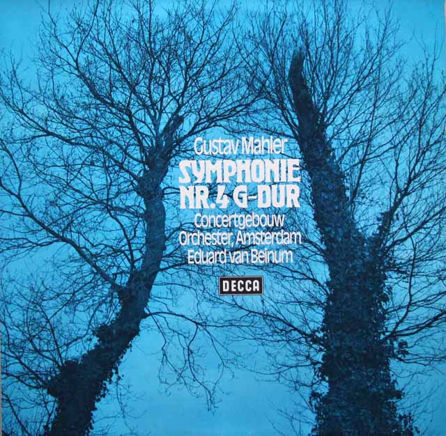 ベイヌム、リッチーのマーラー/交響曲第4番　独DECCA　3795　LP レコード