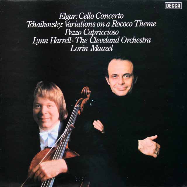 ハレル、マゼールのエルガー/チェロ協奏曲ほか　蘭DECCA　3795　LP レコード