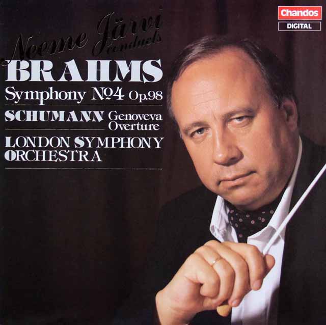 ヤルヴィのブラームス/交響曲第4番ほか　英Chandos　3402　LP レコード