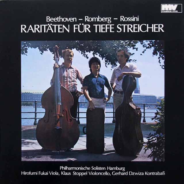 ハンブルク・フィルハーモニー・ゾリステンのベートーヴェン、ロンベルク、ロッシーニ/室内楽曲集　独musica viva　3795　LP レコード