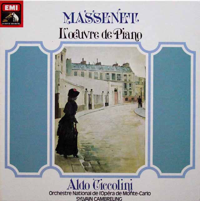チッコリーニのマスネ/ピアノ作品集　仏EMI　3402　LP レコード