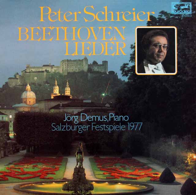 シュライアーのベートーヴェン歌曲の夕べ　（ザルツブルク音楽祭1977ライヴ）　独eurodisc　3402　LP レコード