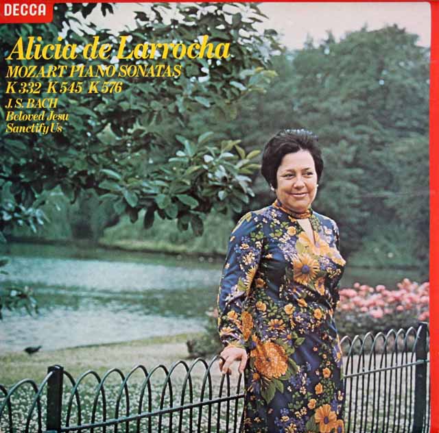 【オリジナル盤】　ラローチャのバッハ&モーツァルト/作品集　英DECCA　3403　LP レコード
