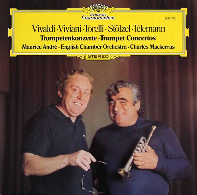 アンドレ&マッケラスのヴィヴァルディ、テレマンらの/トランペット協奏曲集　独DGG   3794　LP レコード