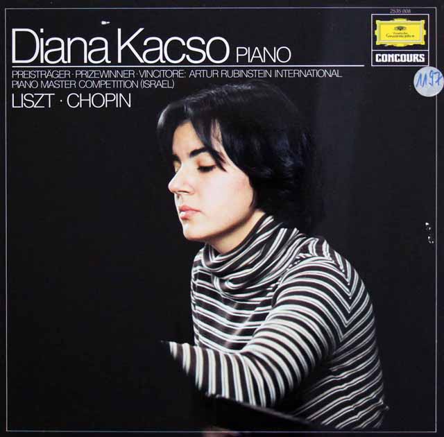 ダイアナ・カクソのリスト/ピアノソナタ ロ短調ほか　独DGG　3794　LP レコード