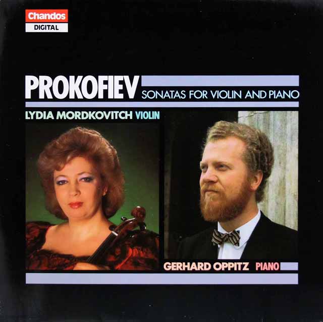 モルドコヴィチ、オピッツのプロコフィエフ/ヴァイオリン・ソナタ 第1、2番　英Chandos　3794　LP レコード