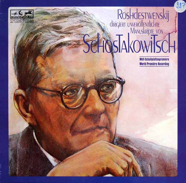 ロジェストヴェンスキーのショスタコーヴィチ/「僧侶と労働者バルダの物語」ほか　独eurodisc　3794　LP レコード