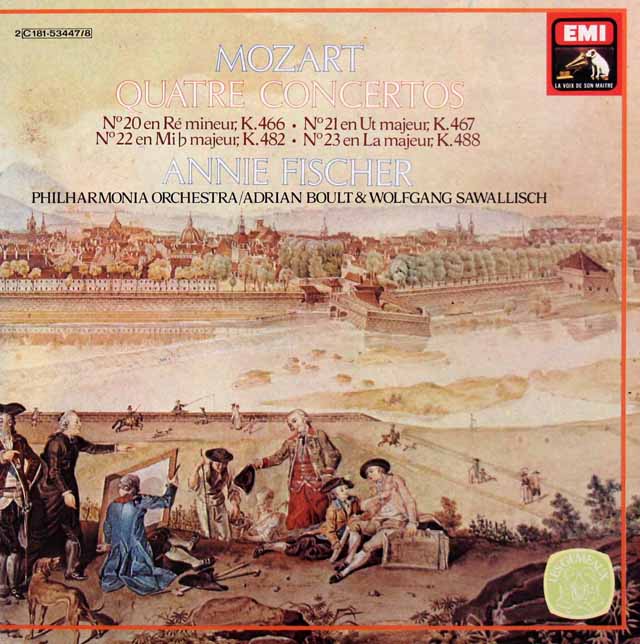 A.フィッシャーのモーツァルト/ピアノ協奏曲第20~23番　仏EMI（VSM）　3404　LP レコード
