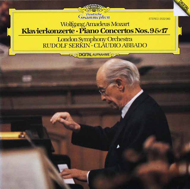 ゼルキン、アバドのモーツァルト/ピアノ協奏曲第9、17番  独DGG　3404　LP レコード